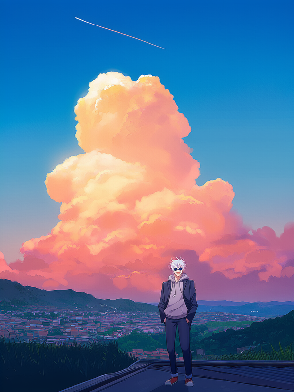 Gojo's Cloud Gazing Time ☁️✨
