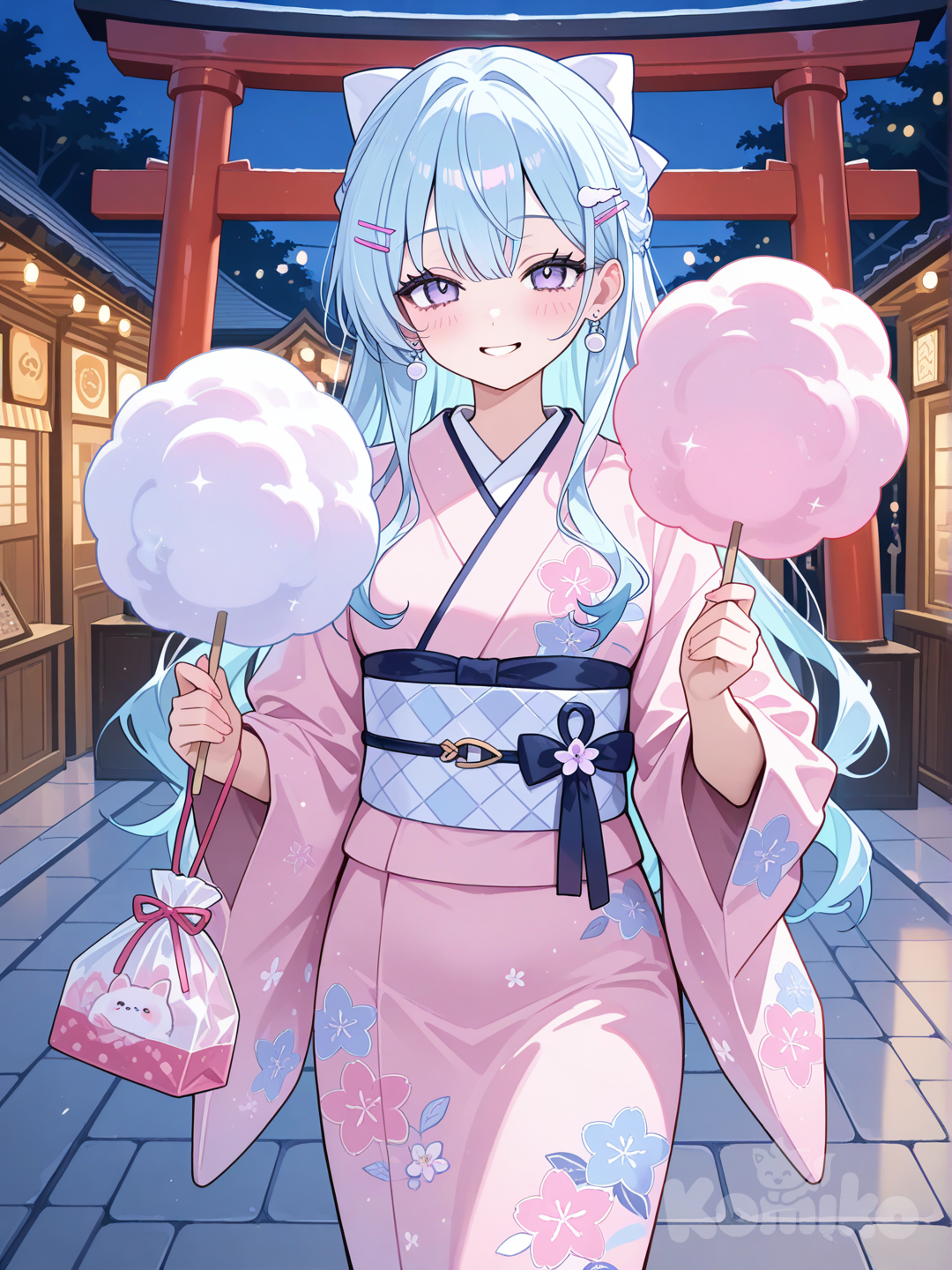 I bought cotton candy for you💕