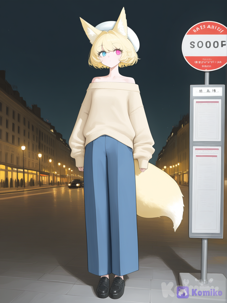 Bus stop of Paris