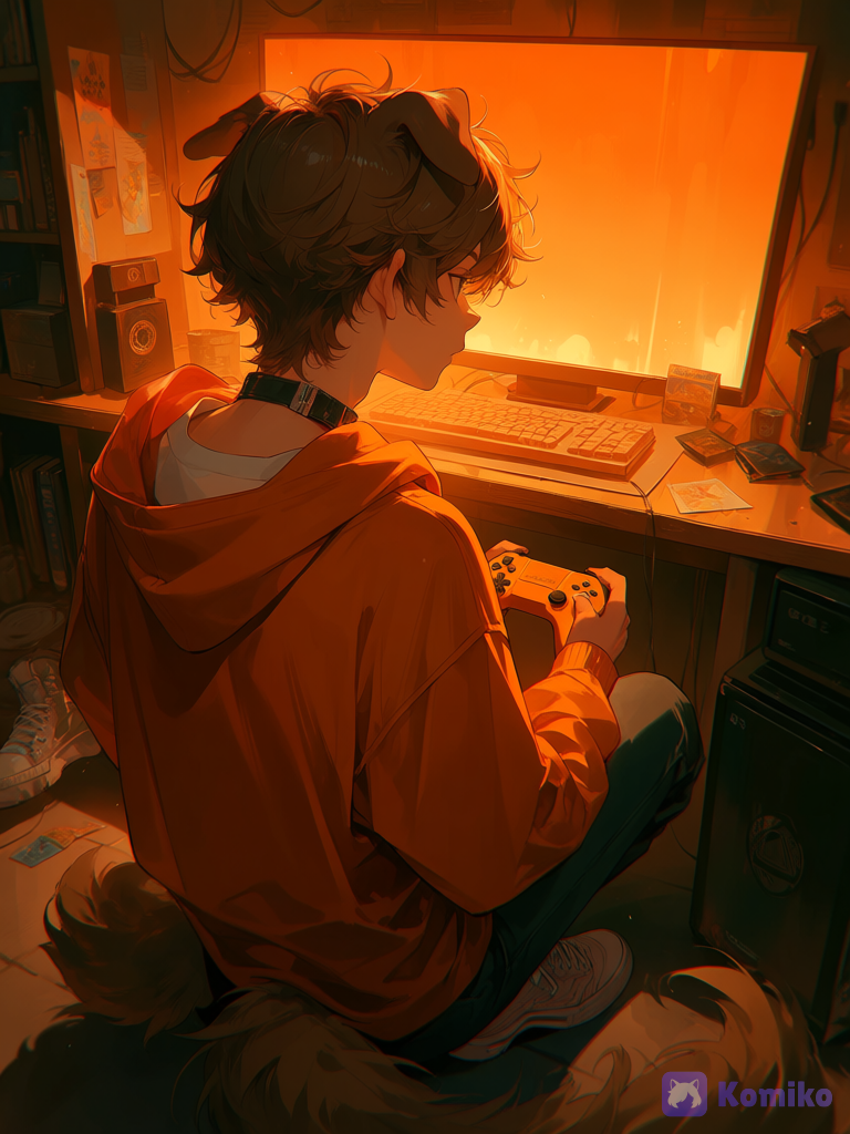 Liam gamer dog 🧡🎮