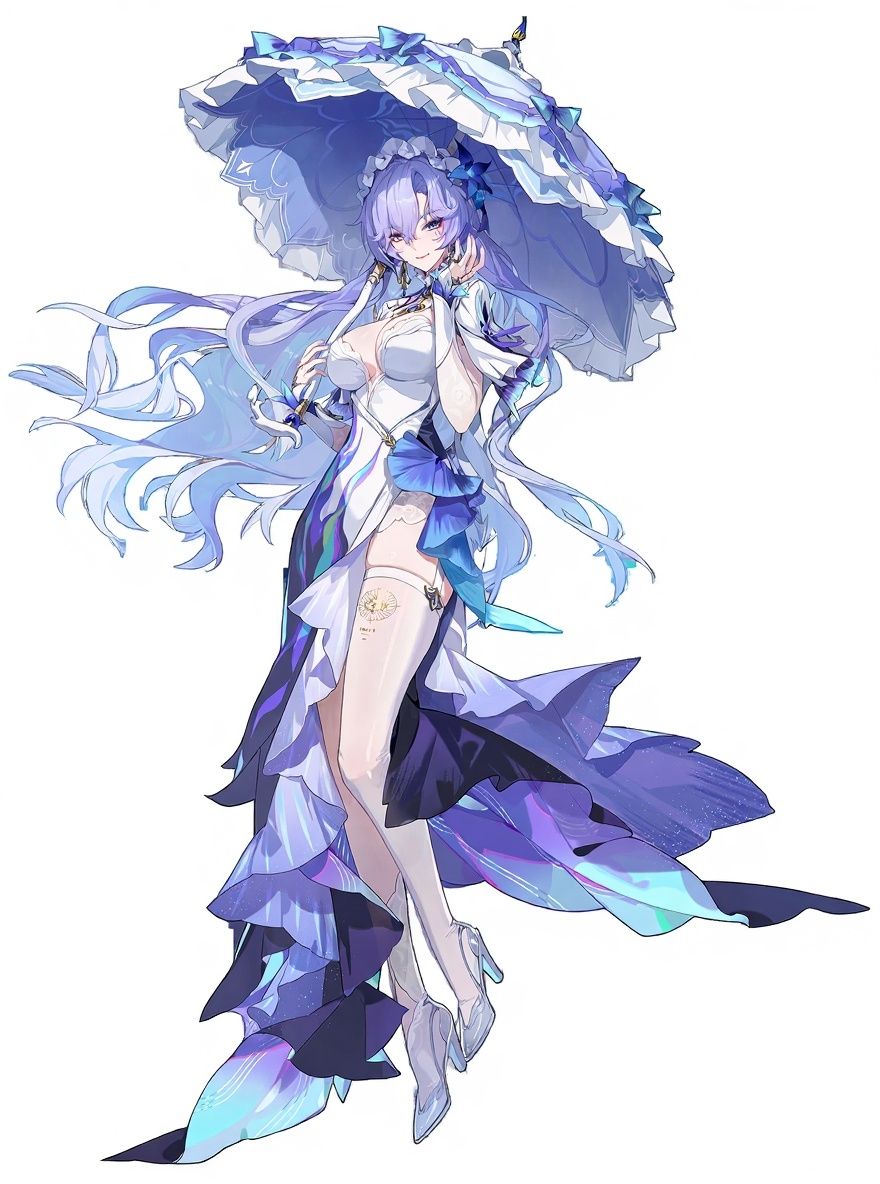 single character, full body, looking at viewer, anime style, simple background, white background
