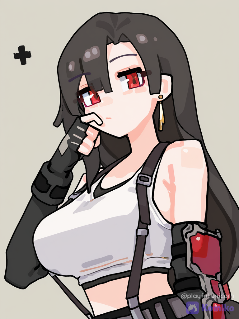 Tifa's Sweet Face Pinch (✿◠‿◠)