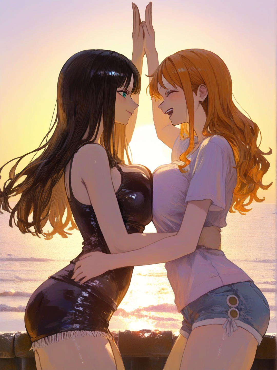 Nami (One Piece) y Nico Robin
