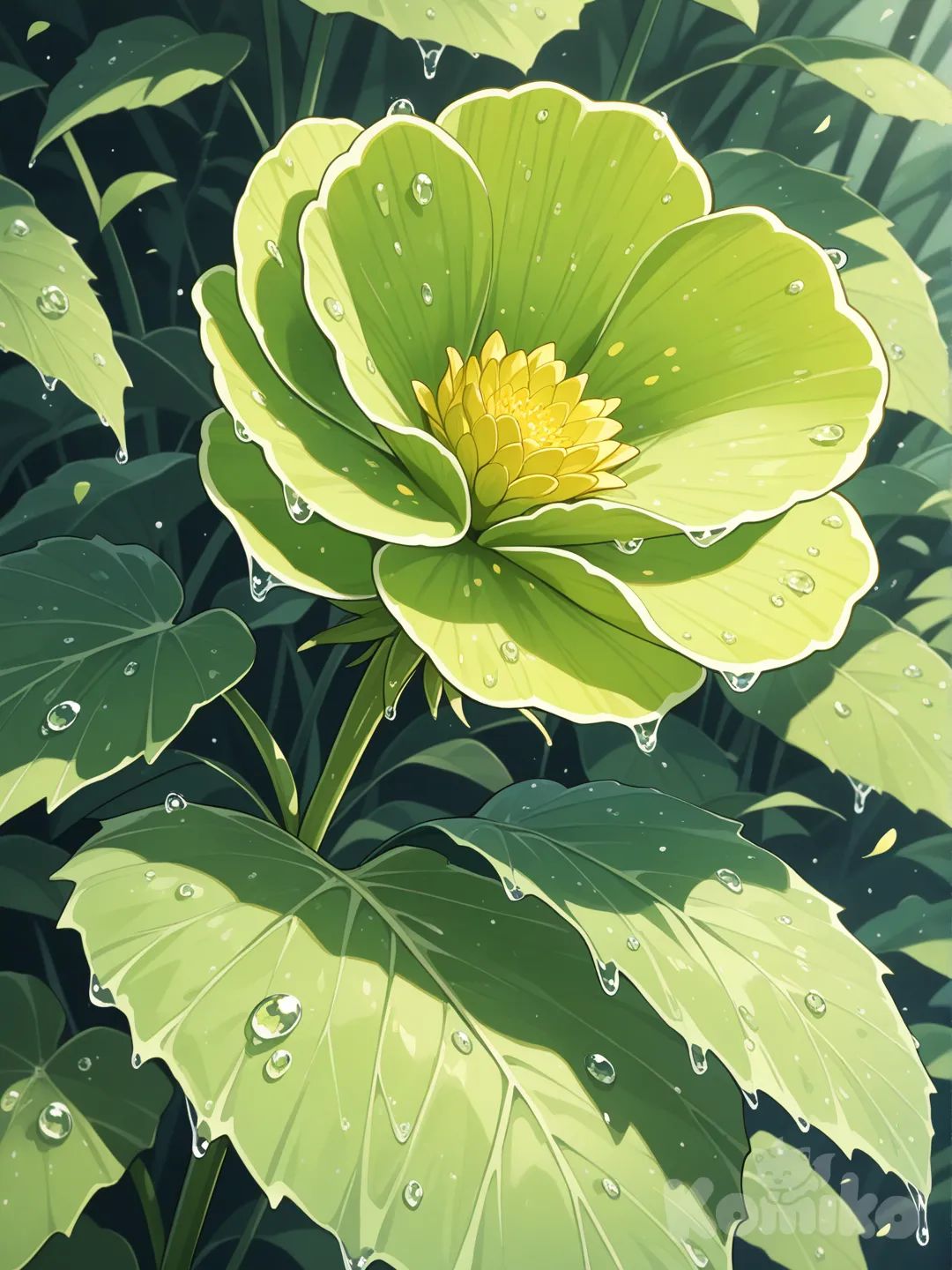 Flor verde