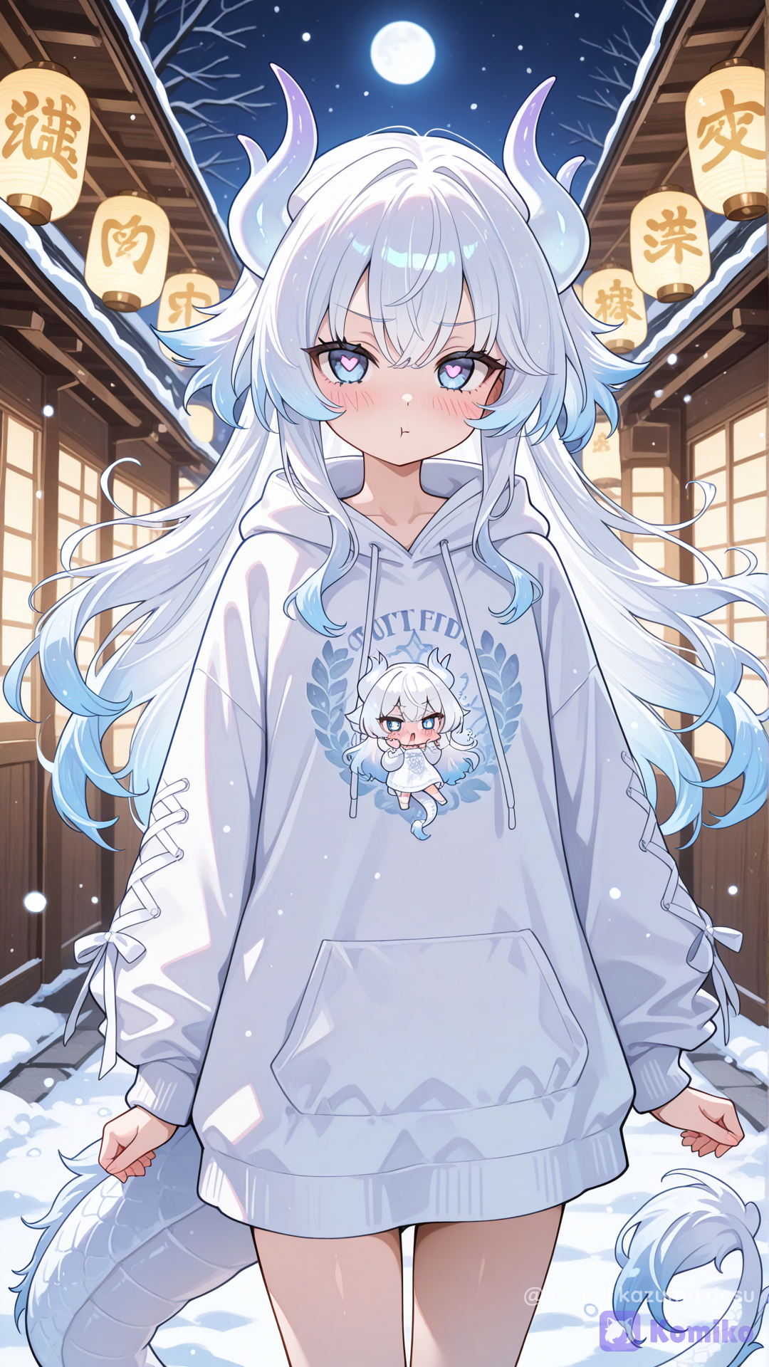 Pouty Snow Dragon