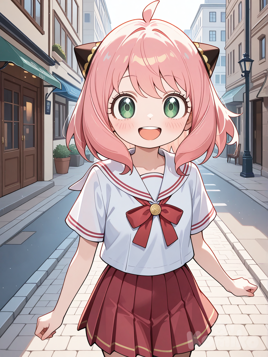 On the street