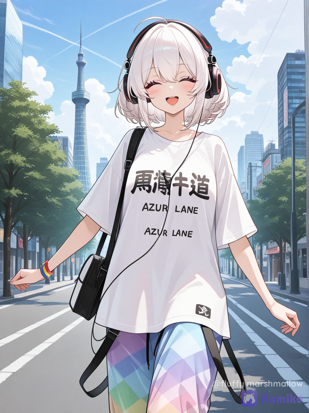 In the city