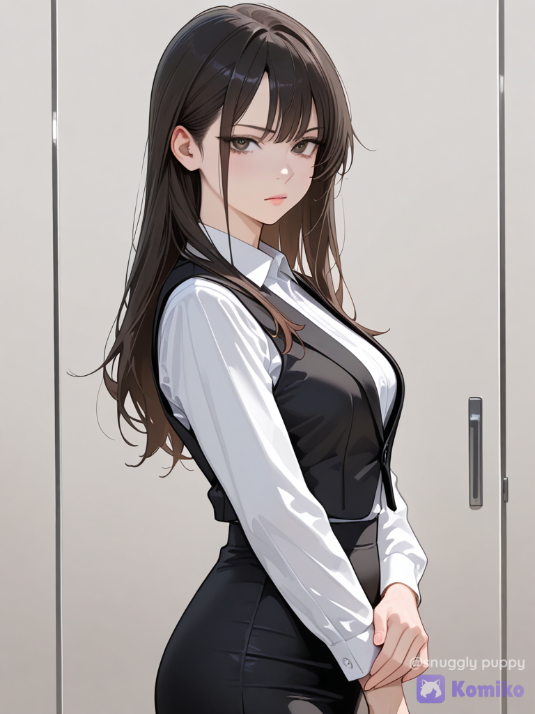 Komiko en modo oficina 💼✨