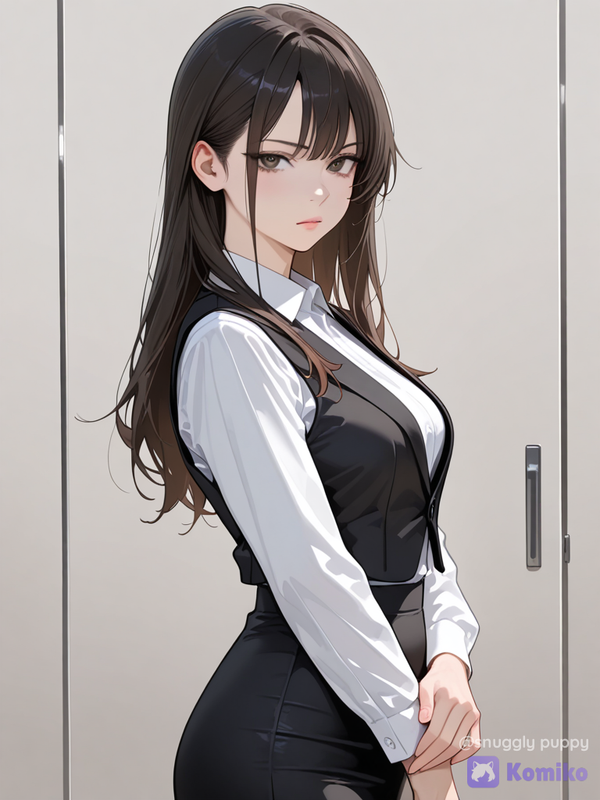 Komiko en modo oficina 💼✨