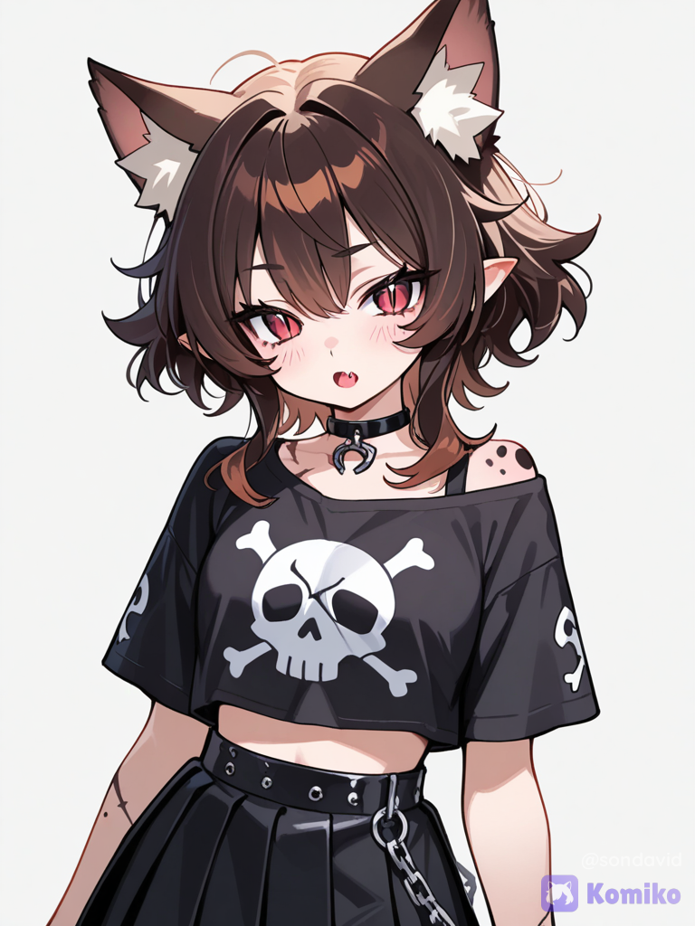 Gatinha Punk dos Sonhos! 💀🐱