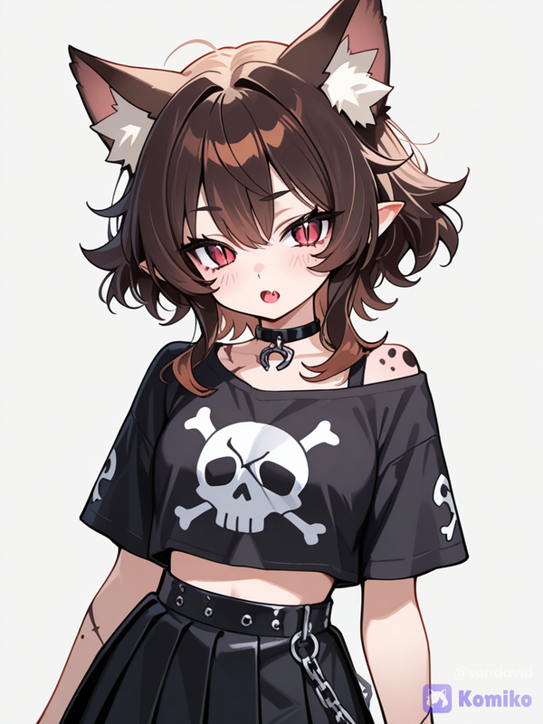 Gatinha Punk dos Sonhos! 💀🐱