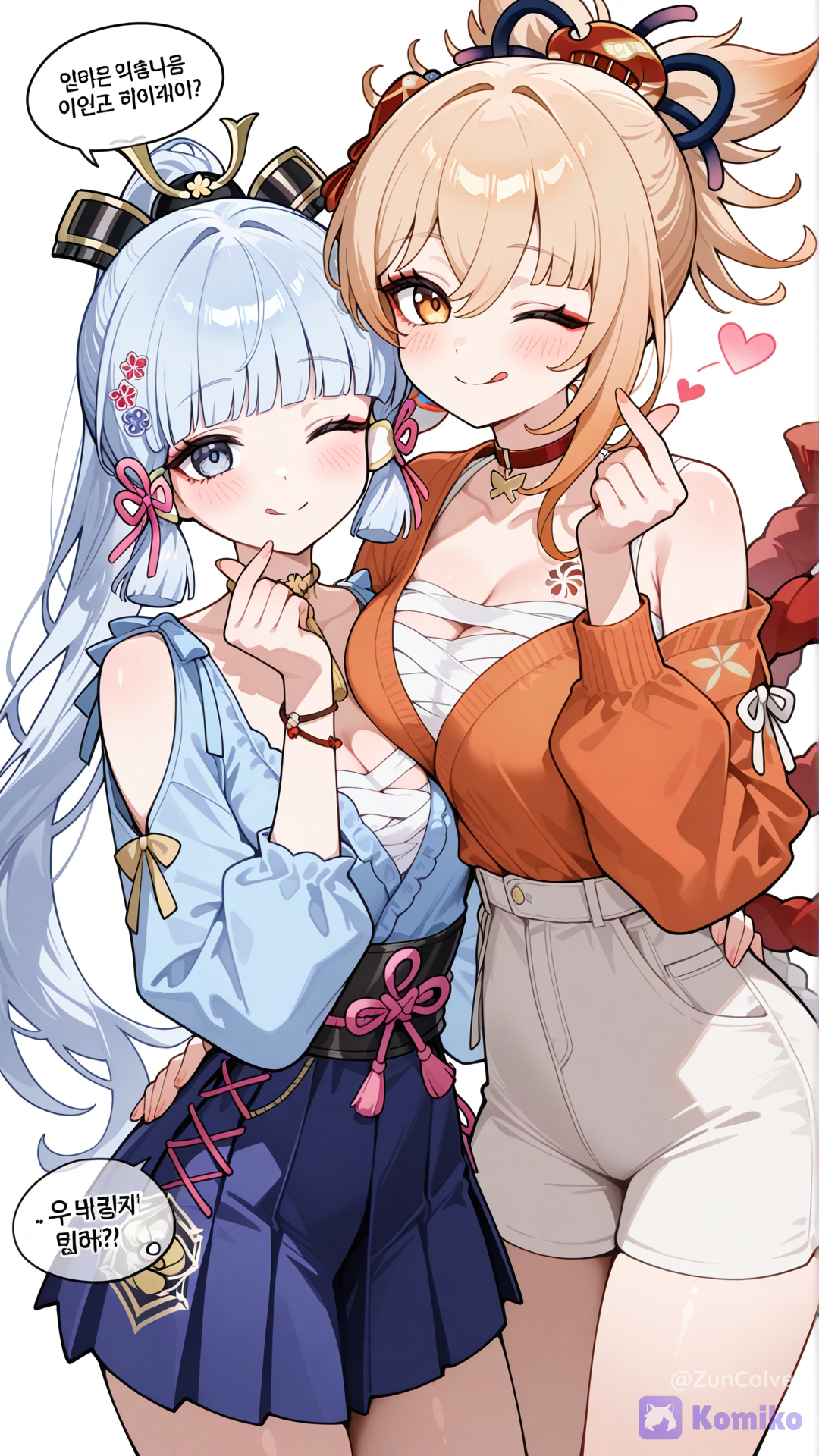Ayaka and Yoimiya