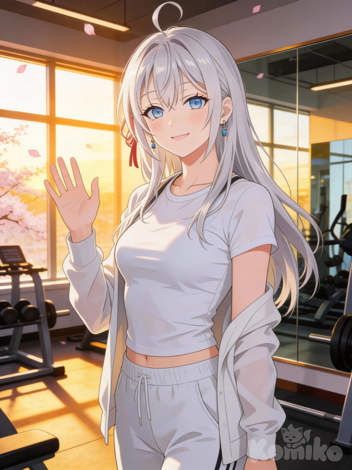 Alya kujou at gym 