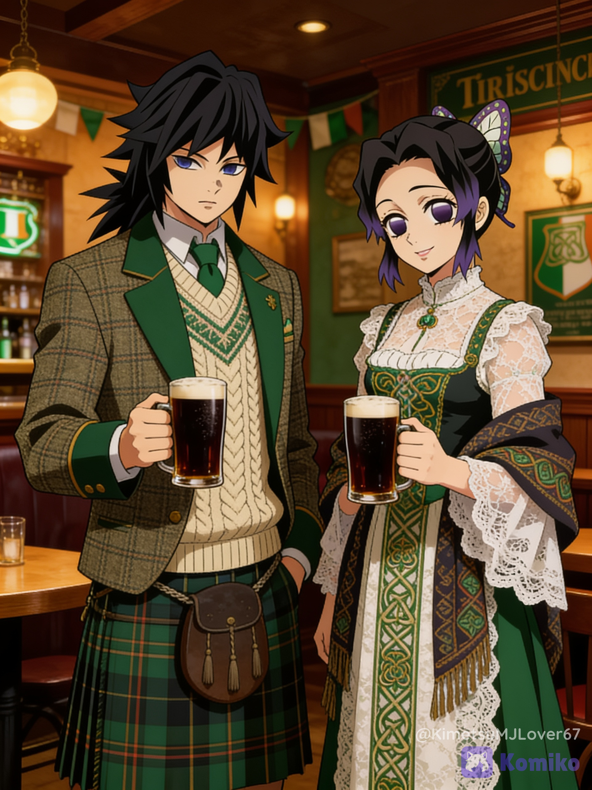 GiyuuShino at a pub in Dublin, Ireland