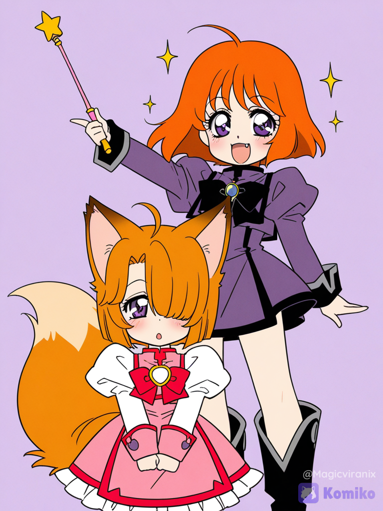 Magical Fox Duo Sparkle! ✨🦊
