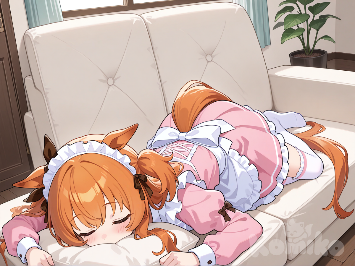 sleeping on the sofa