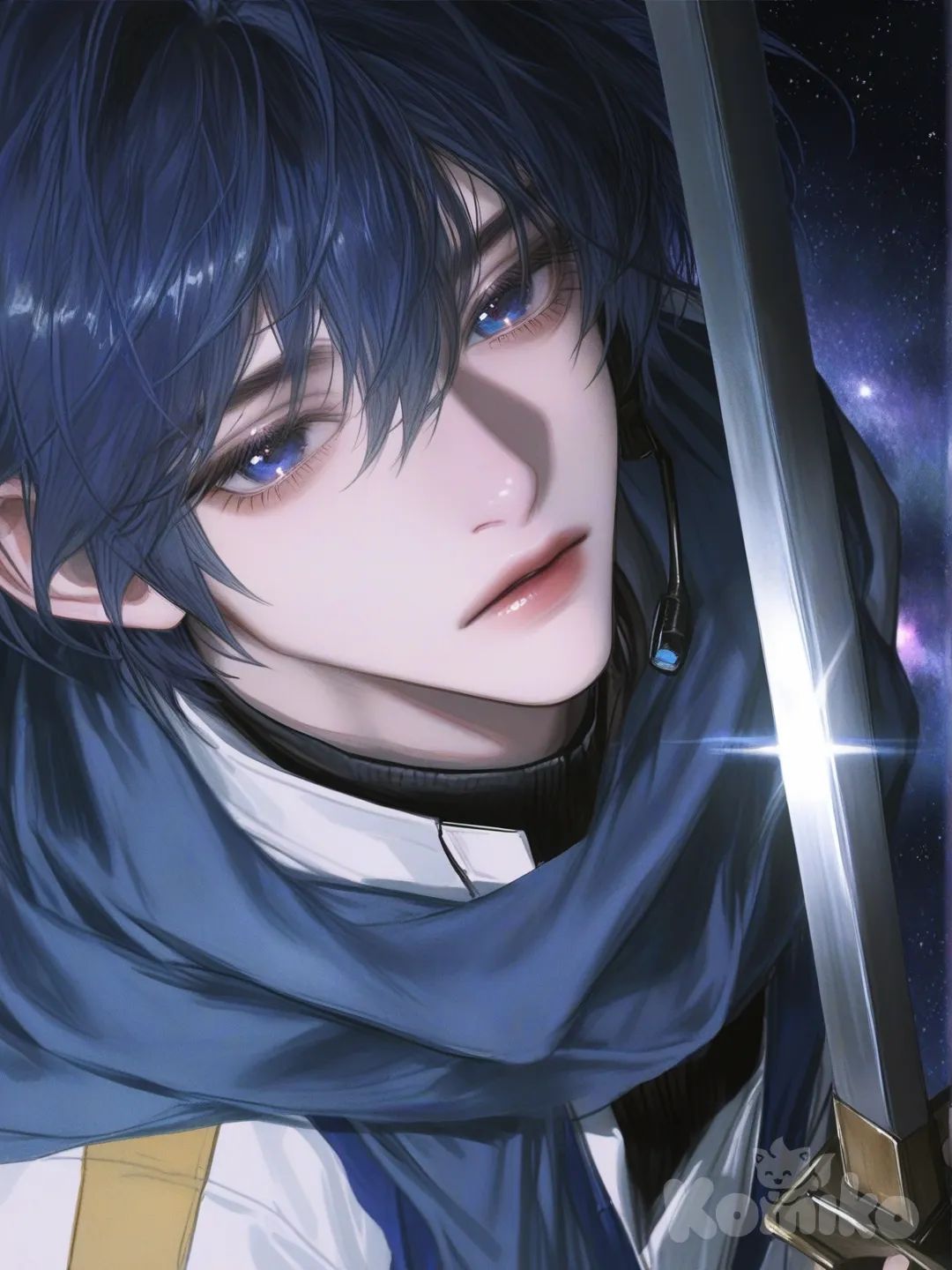 @Kaito_(Vocaloid) Mirada desafiante