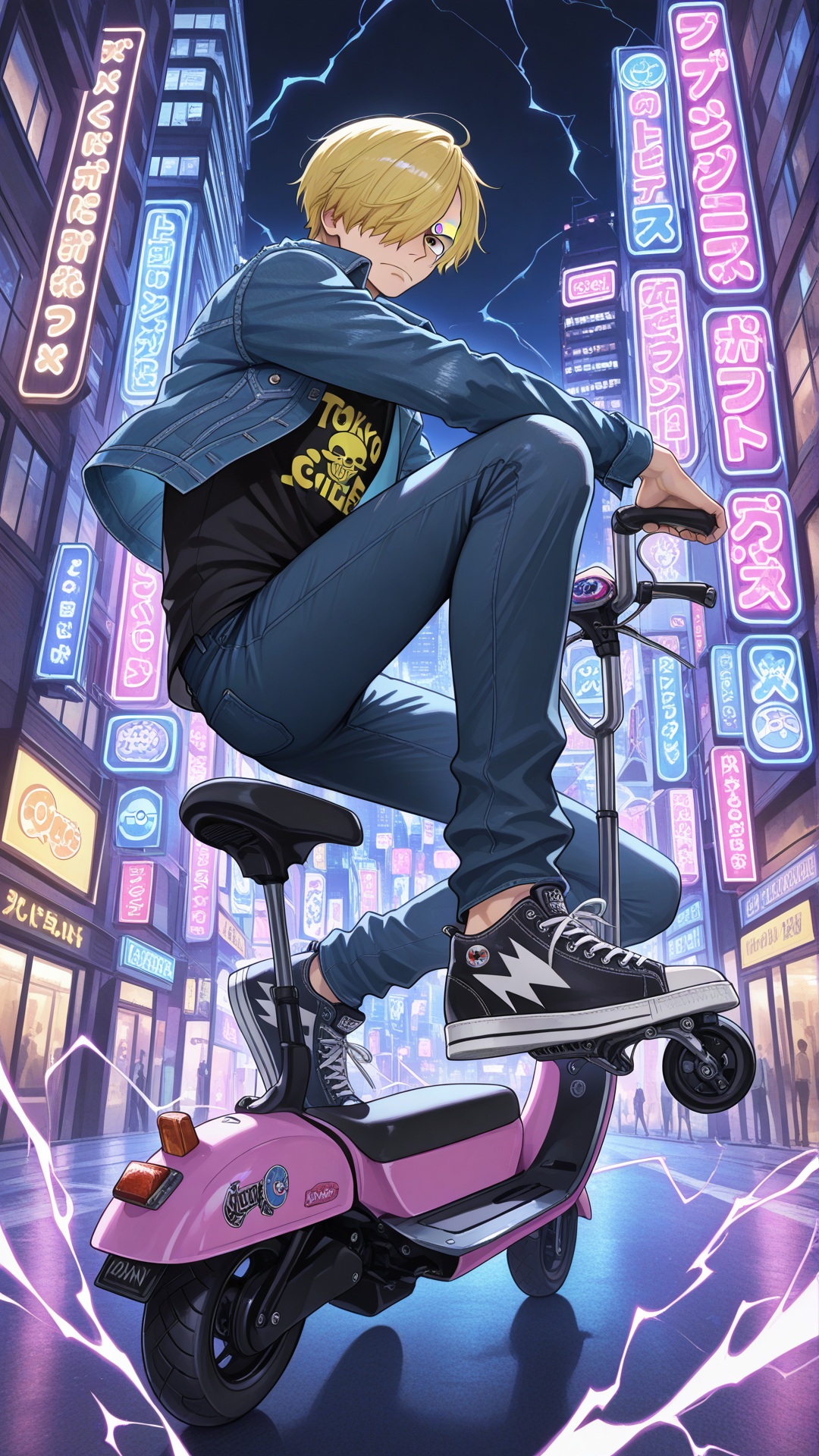 Scooter in the city
