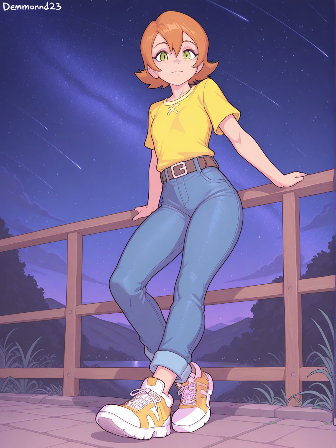 Sora found something prettier than the starry sky to look at