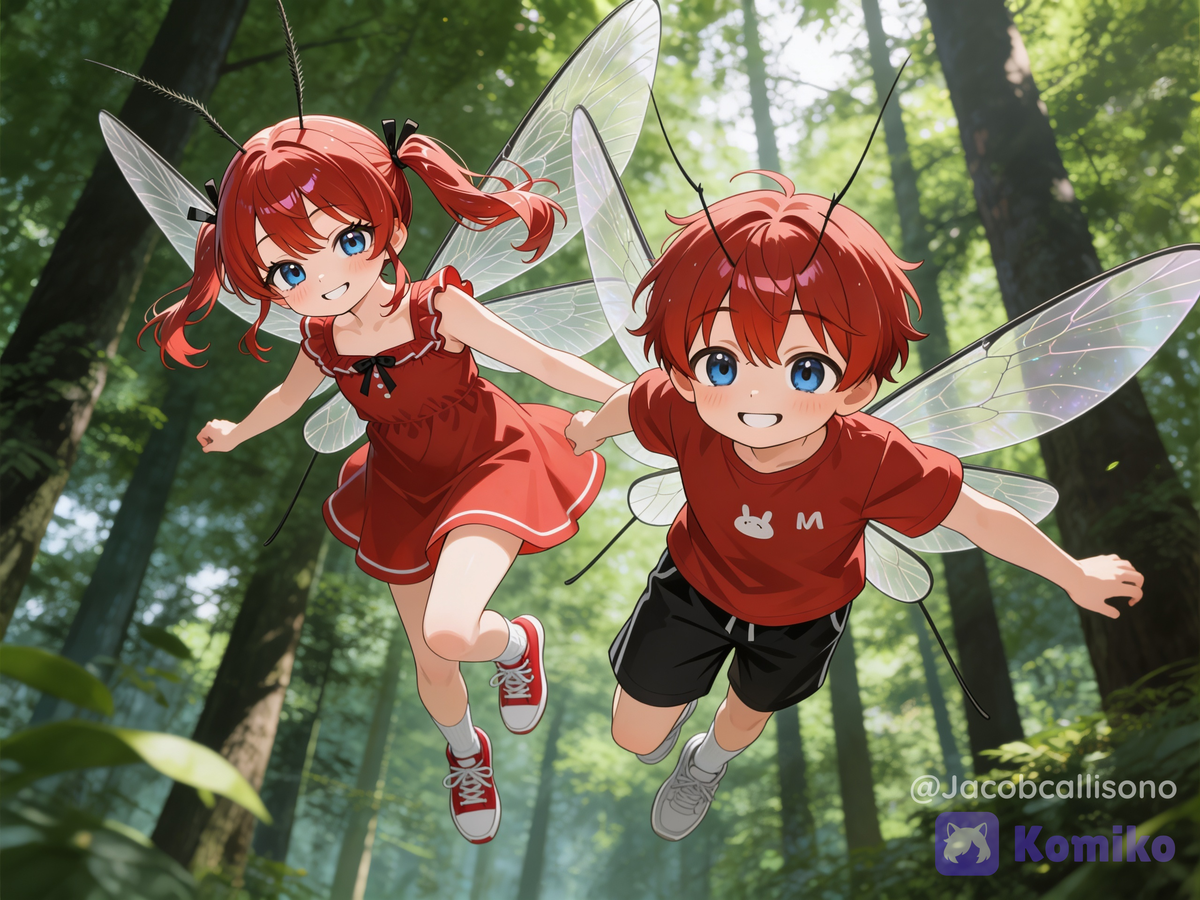 Kashonen and Kajoshi flying together