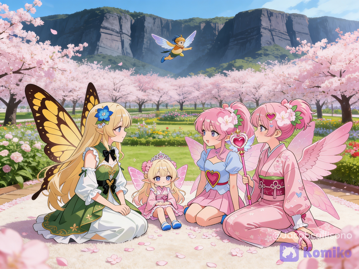 Flutterful, Sakuriel, and the Sakuras