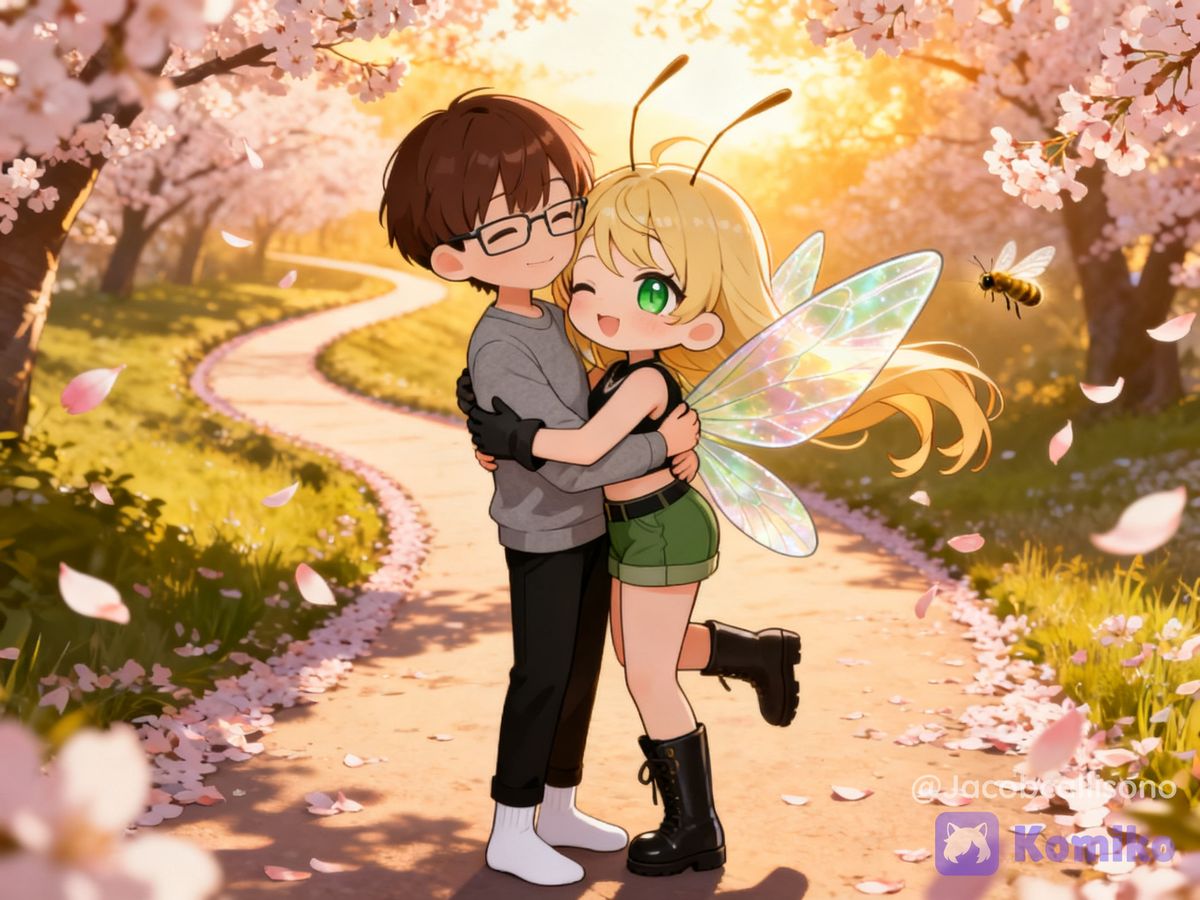 Me and Lumina hugging