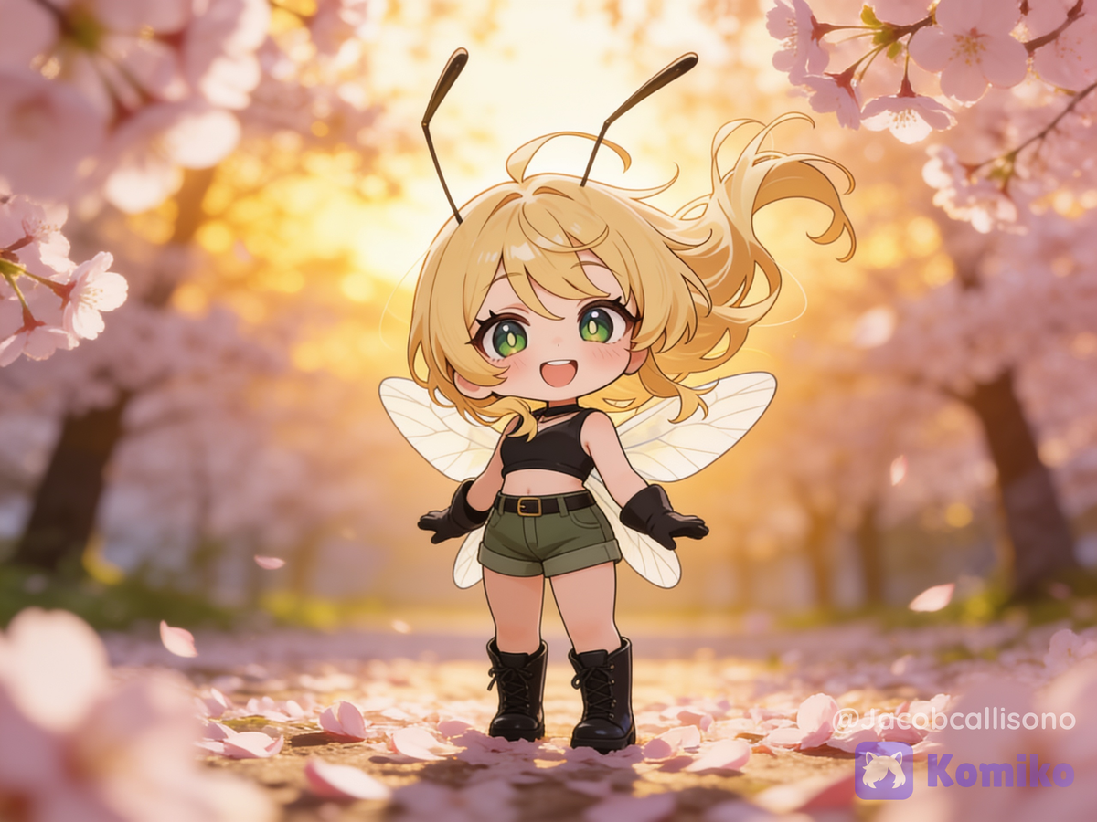 Lumina standing up on her feet