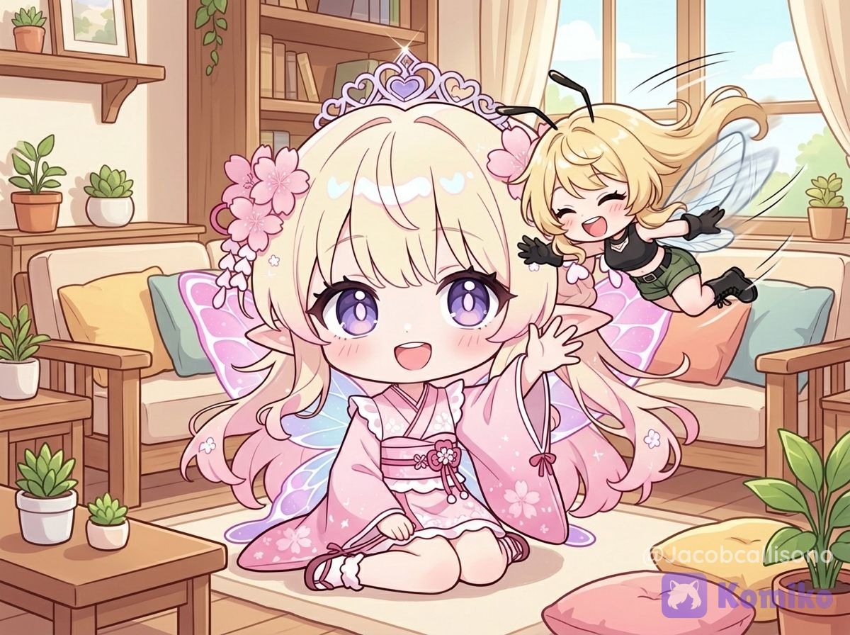 Lumina buzzing around Sakuriel