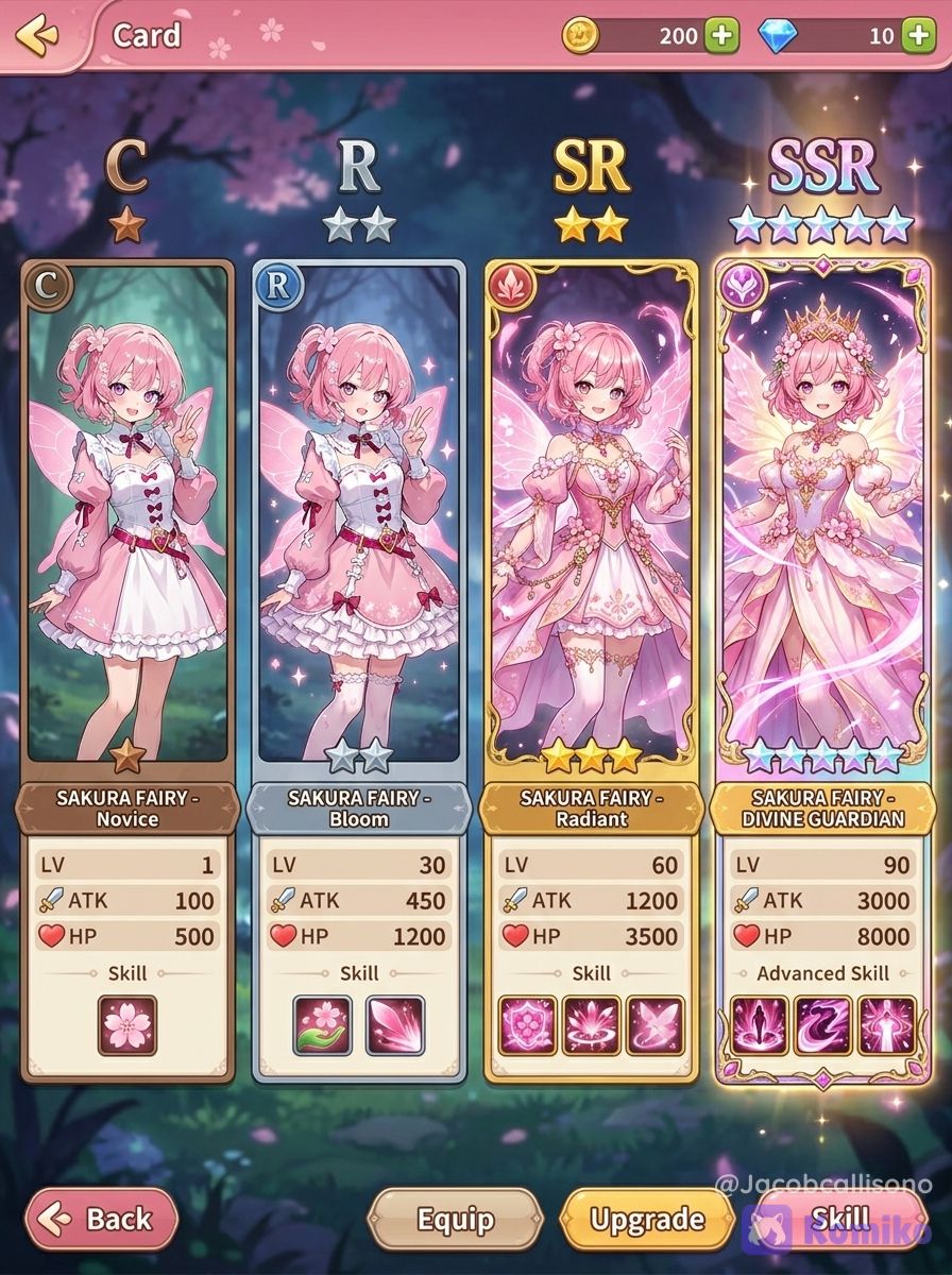 Cherry card rarity