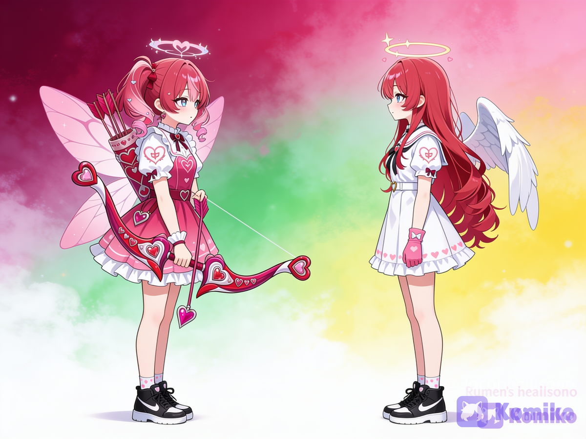 Cordelia and Anya looking at each other