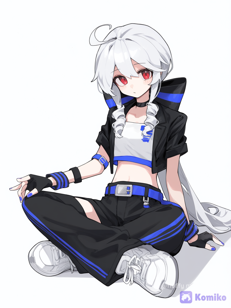 Yowane Haku Sitting Like A Indian Style