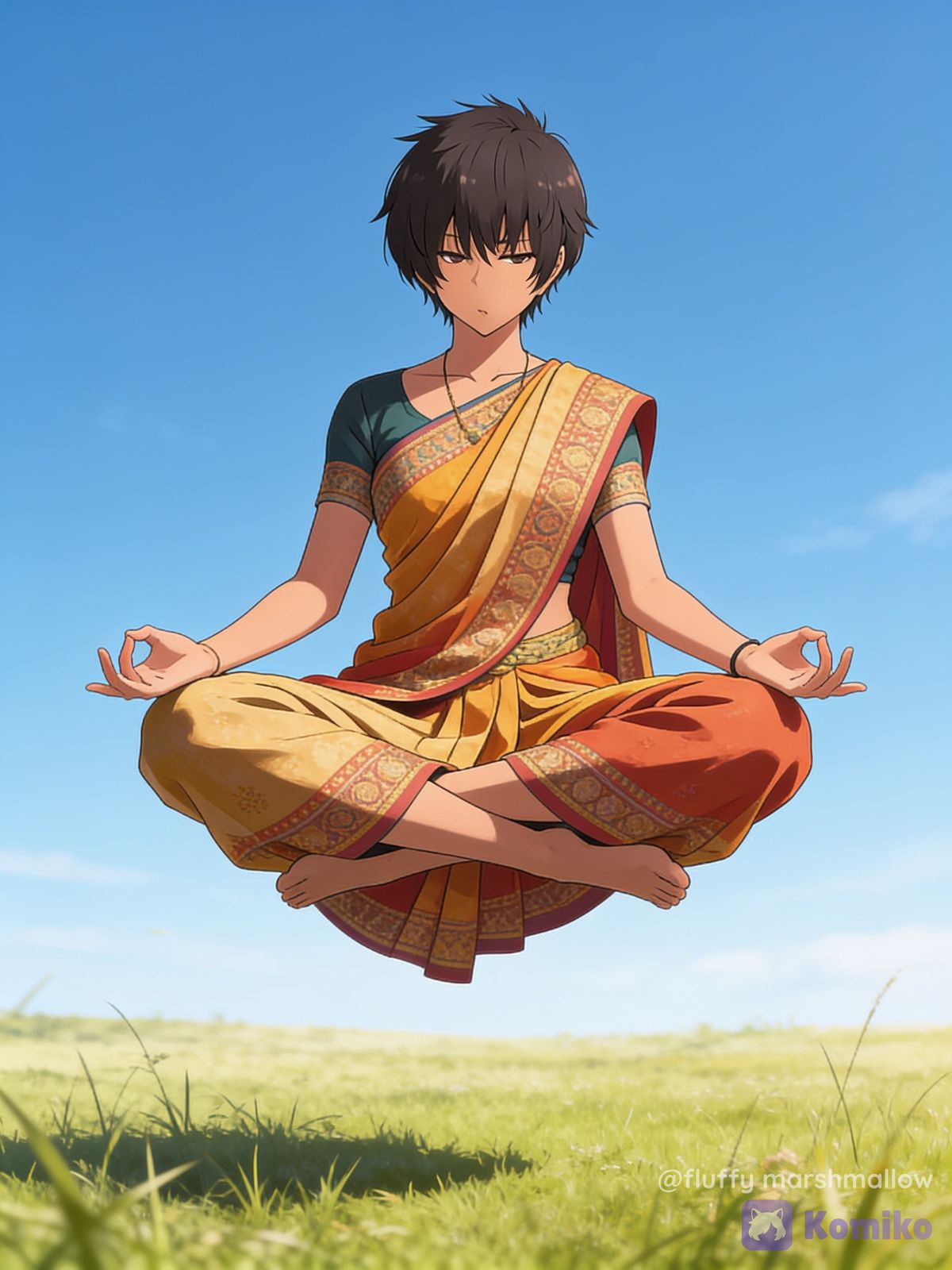 Aoi Floating Indian Style Meditation