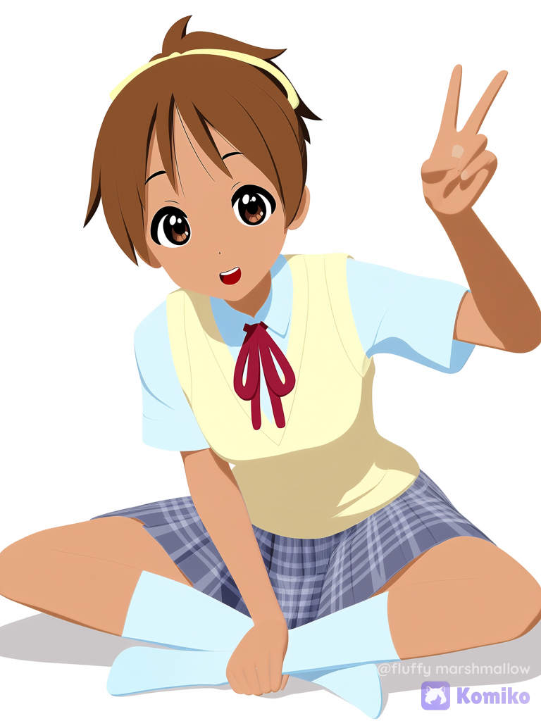 Hirasawa Ui Female Girl Sitting