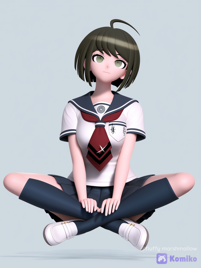 Naegi Komaru She Floating