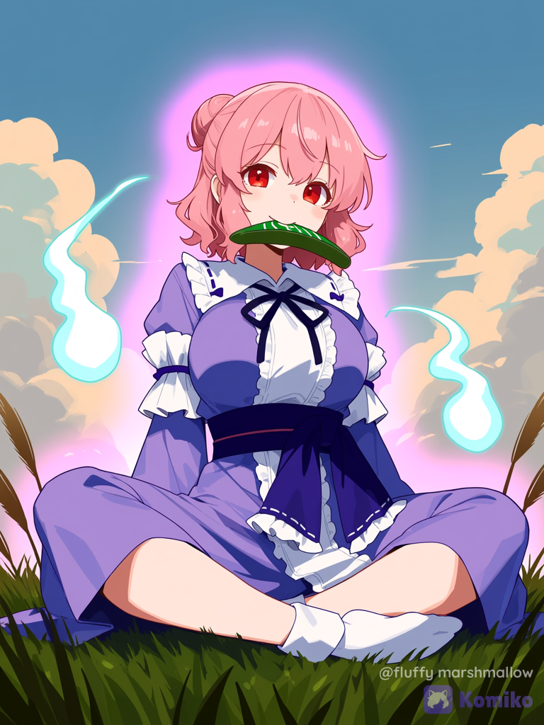 Sitting on Grass