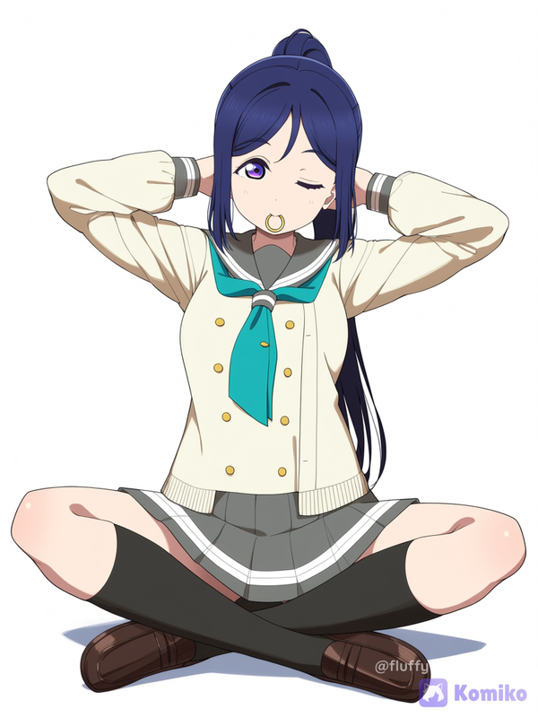 Matsuura Kanan Indian Style Sitting