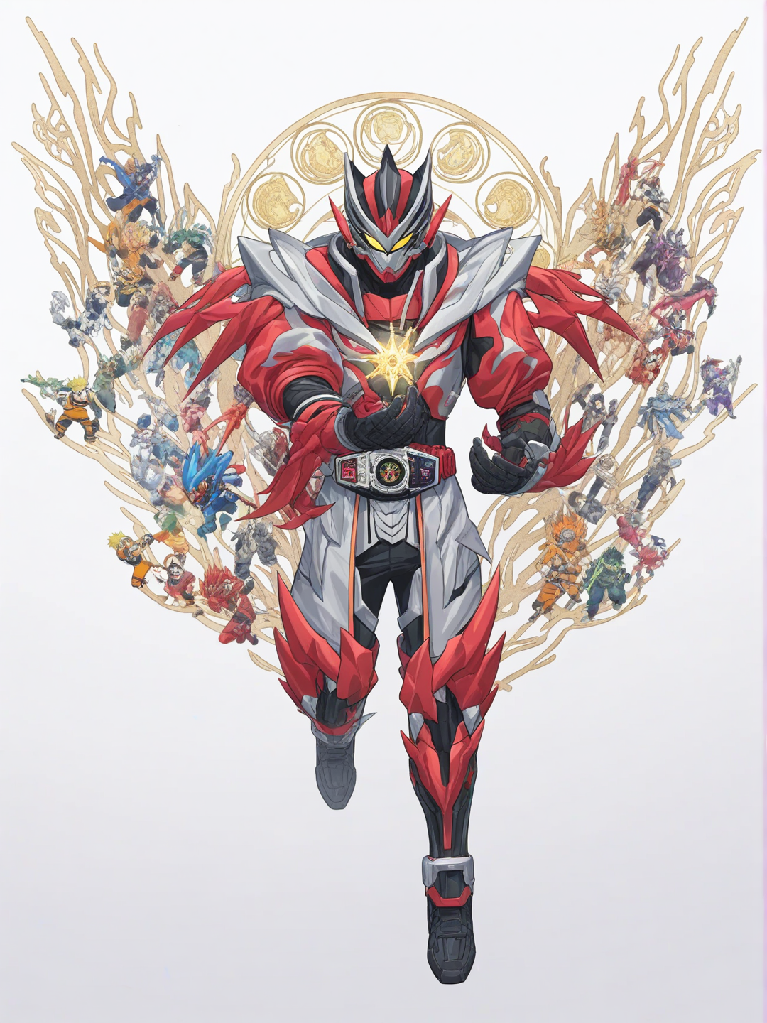 A Rathalos Kamen-Sentai Warrior Hero