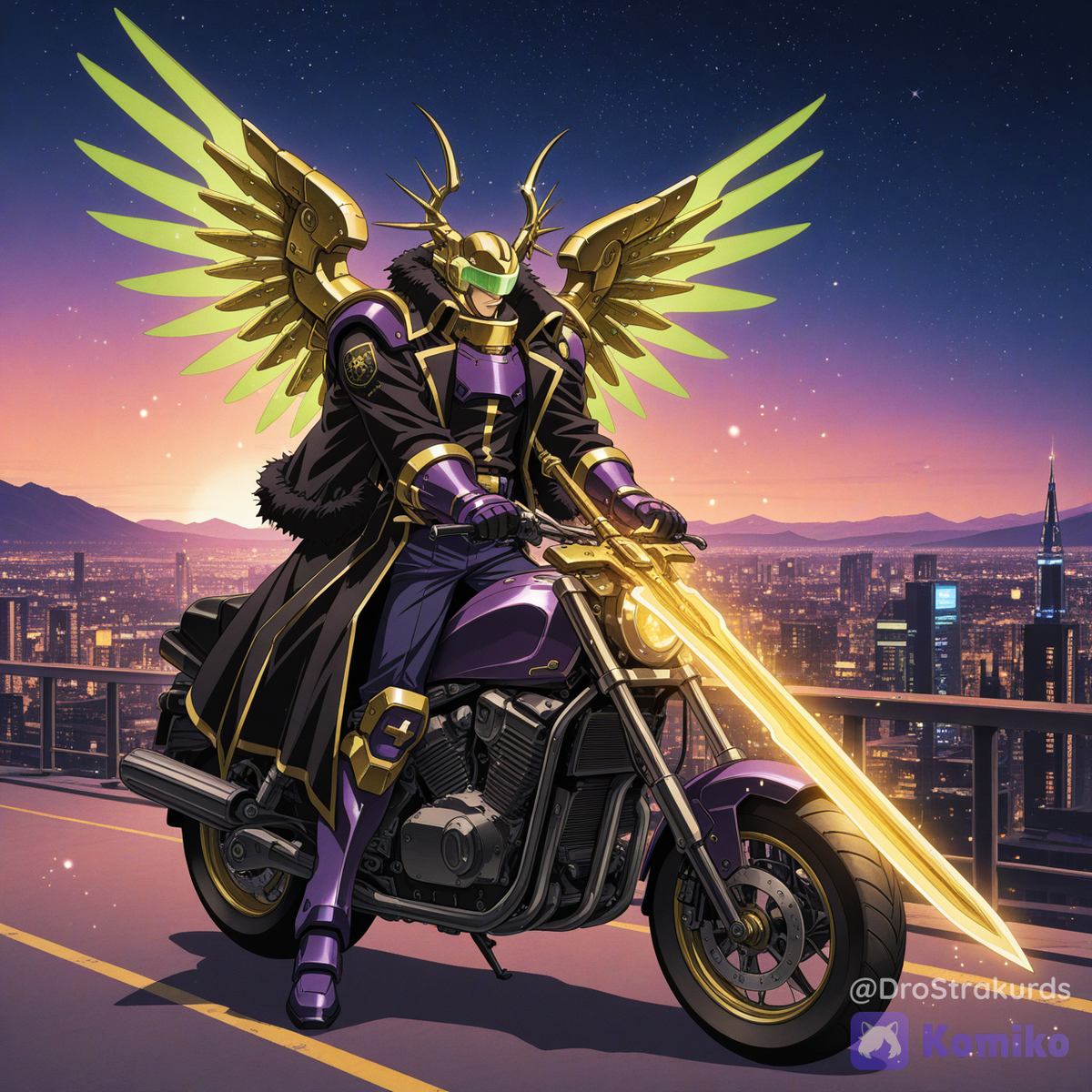 Saber-Kuwa Ohger's 90s Retro Style Motorcycle Riding