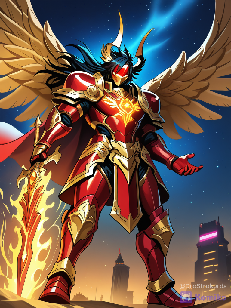 Valerius Ignis's Rebirth Of The Fantasy Cyberpunk Blazing Dragon Knight