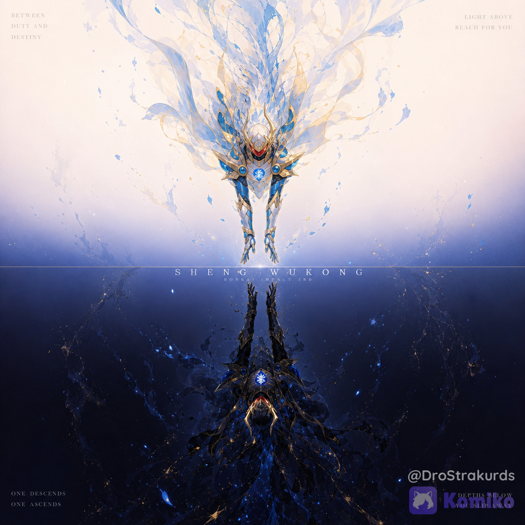 Valerius Kael's Light And Darkness Duality Fate Poster