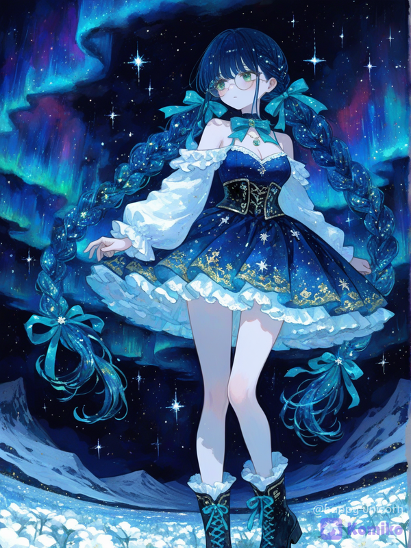 Aoi on Neptune by night