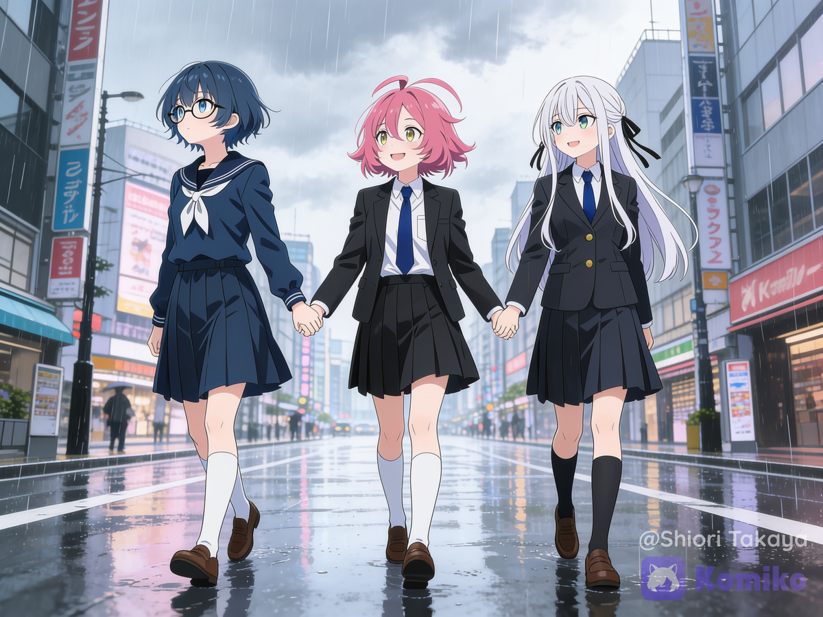Blue Note Chaos having a walk at Tokyo