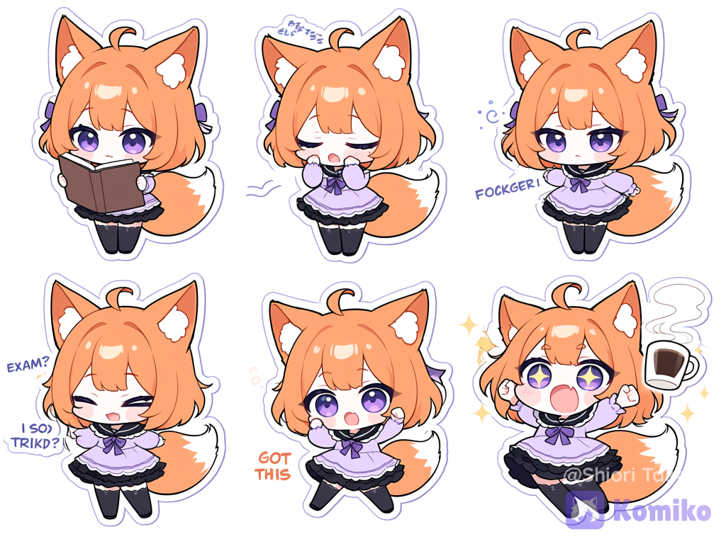 Komiko-chan stickers