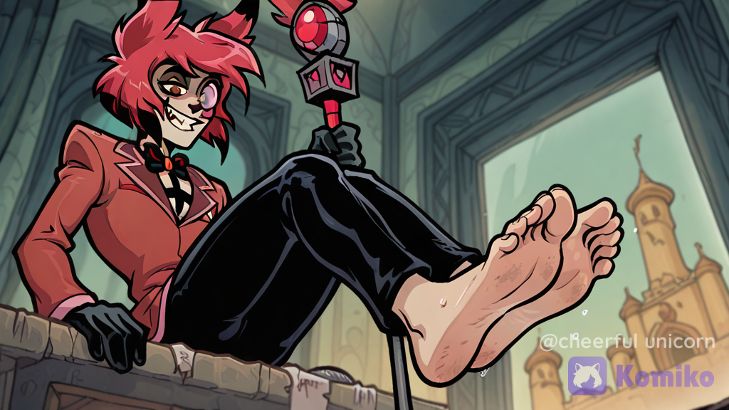 Alastor foot, hazbin hotel