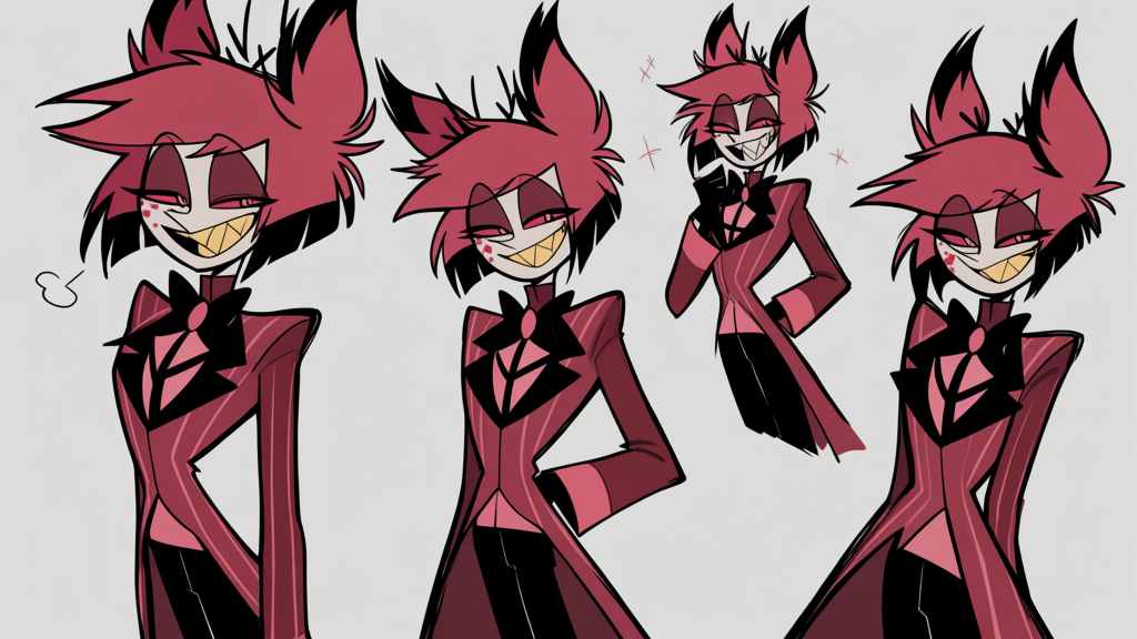 Alastor design pop sketch style