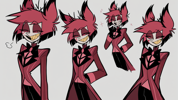 Alastor design pop sketch style