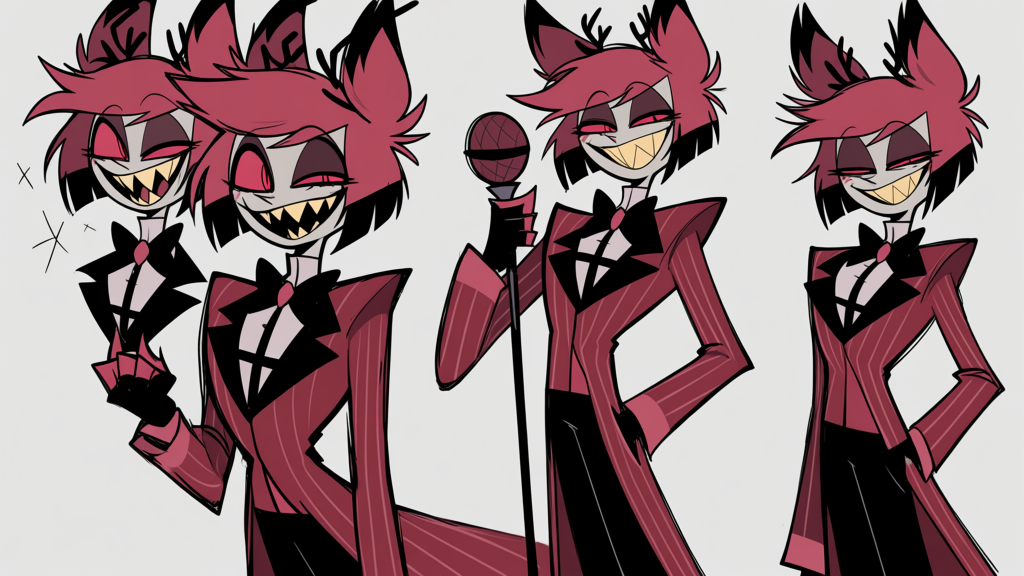 Alastor design pop sketch style