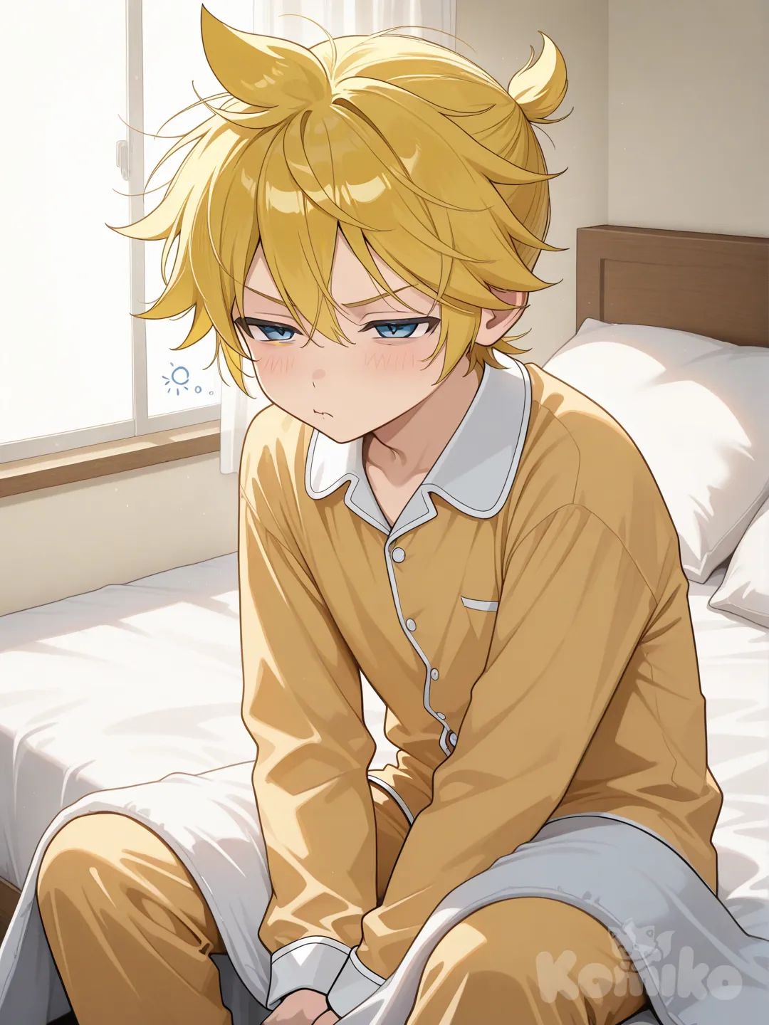 @Kagamine_Len早上被叫醒有起床氣