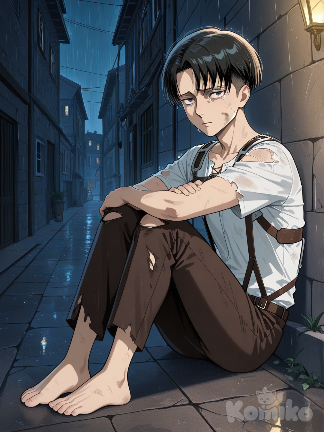 LEVI LOVE IS REAL 2023 コラージュアート AI Art: Levi gave you all his money love and fo | KomikoAI