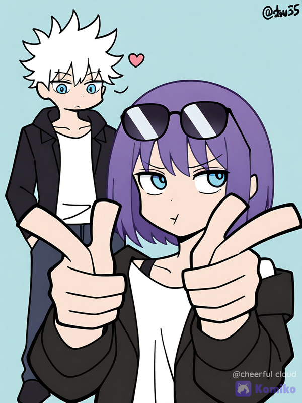 Satoru Gojo and his Gf (Girlfriend)
